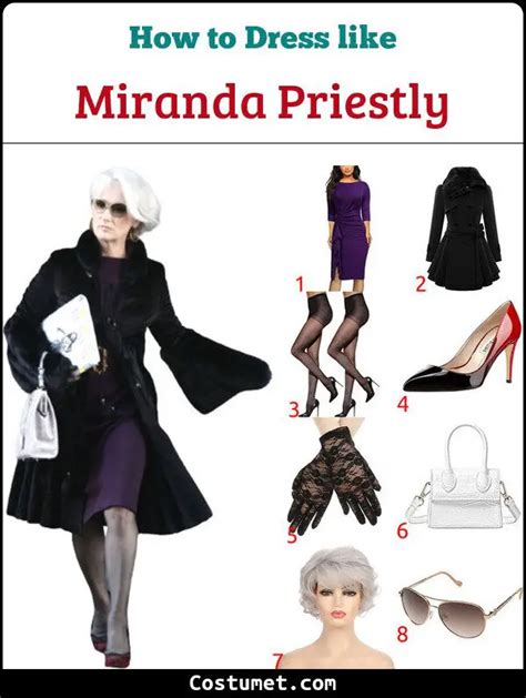 Miranda Priestly's (The Devil Wears Prada) Costume for Cosplay .